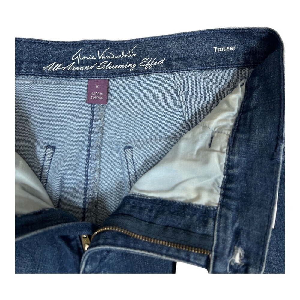 Gloria Vanderbilt Classic Fit Tapered Jeans Womens‎ 6 Blue NWT - Picture 3 of 7